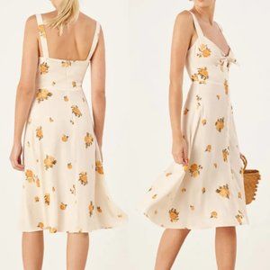 Reformation Frankfort Tie Bodice dress